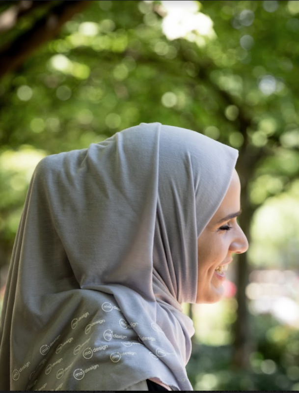 Noor wearing a MA Design hijab