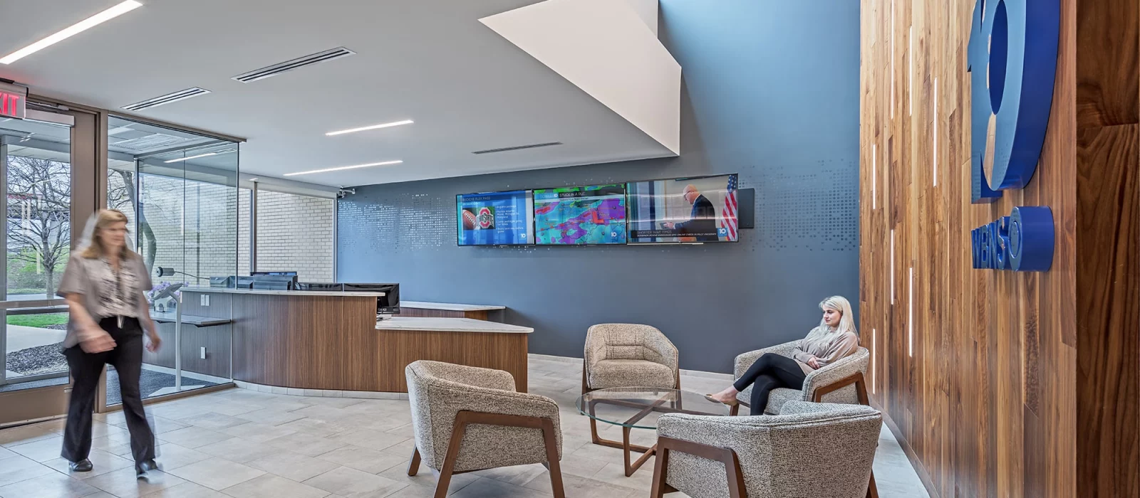 WBNS 10TV Lobby + Office Renovation | Experiential Design